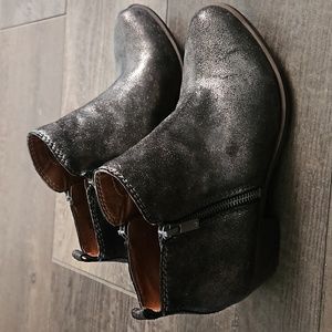 LUCKY BRAND WOMENS BROWN GLITTER BOOTIES